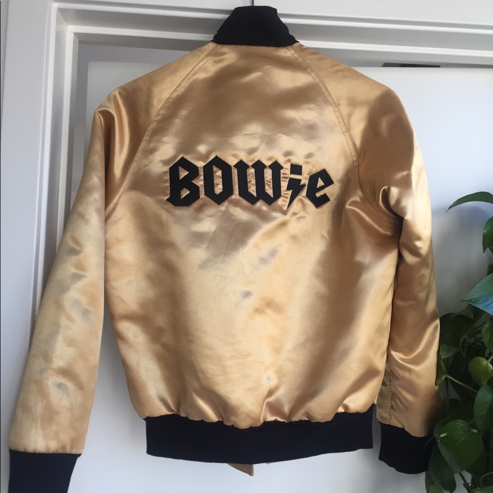 Gold Satin Bowie Tribute Jacket
